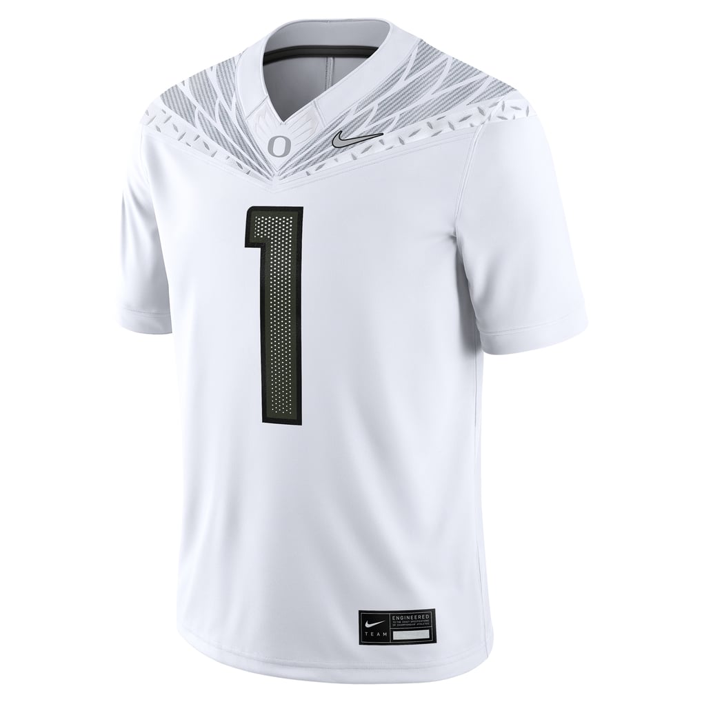 #1 Oregon Ducks Nike Game Jersey - White