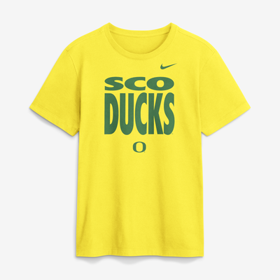 Oregon Ducks Nike 2026 Sideline Dri-FIT Slogan T-Shirt - Yellow