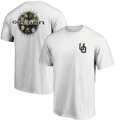  Oregon Ducks Botanic Glory T-Shirt - White