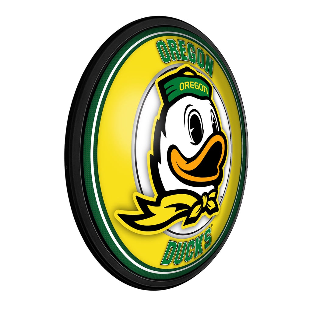 Oregon Ducks 18'' Round Slimline Illuminated Wall Sign