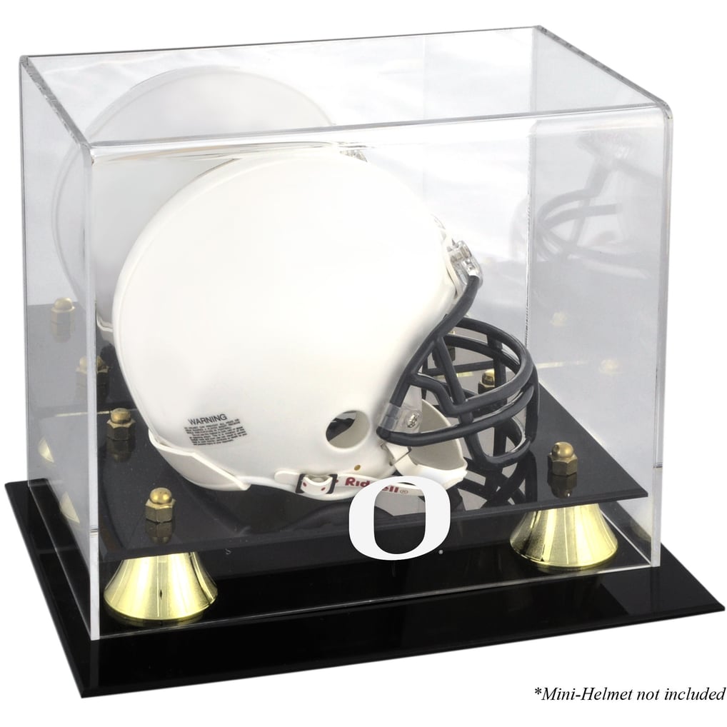 Oregon Ducks Fanatics Authentic Golden Classic Logo Mini Helmet Display Case