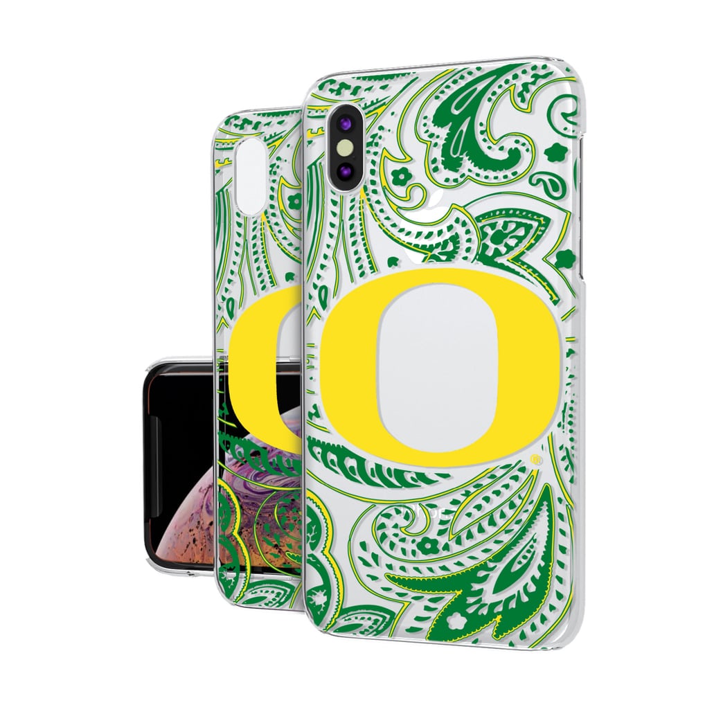 Oregon Ducks iPhone Paisley Design Clear Case