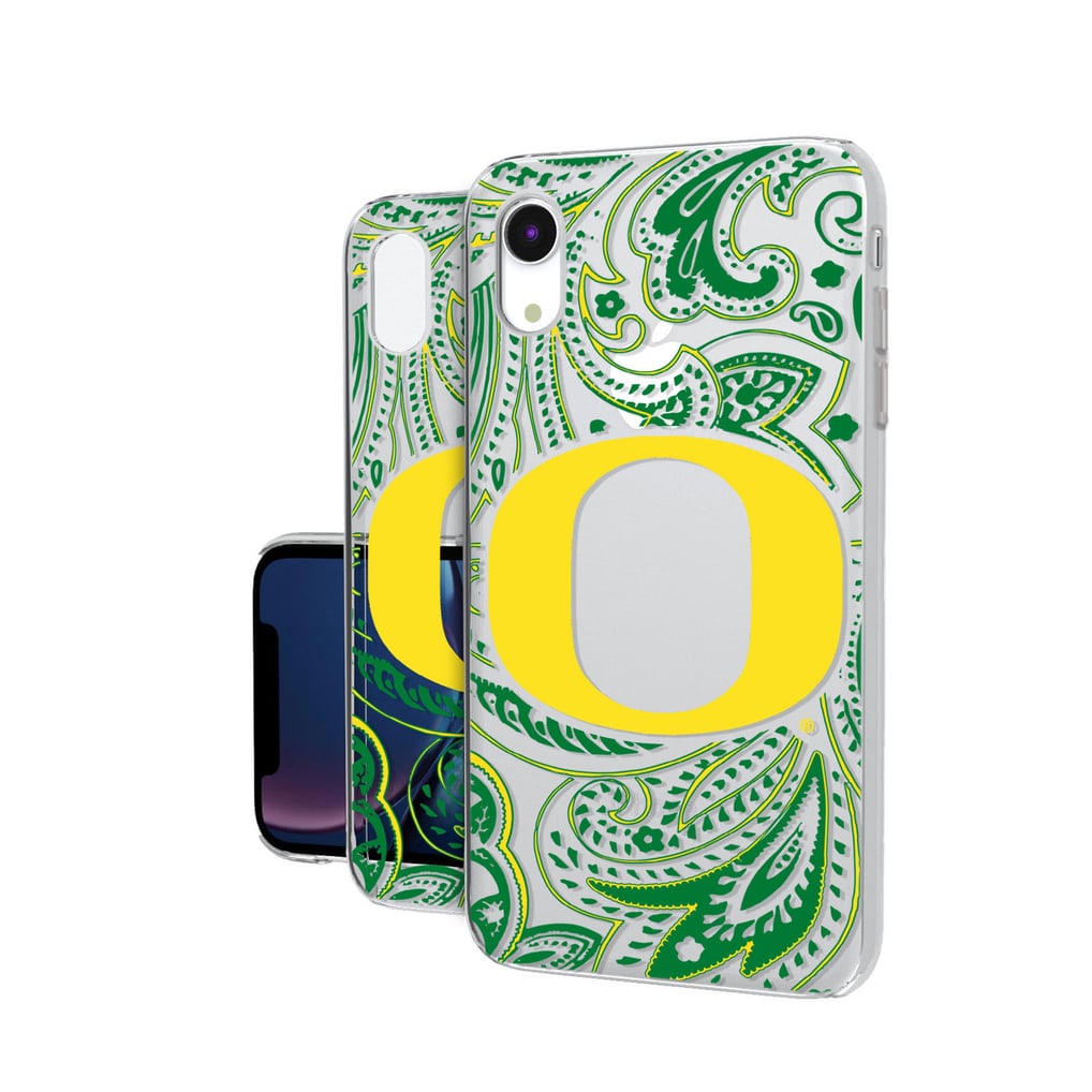 Oregon Ducks iPhone Paisley Design Clear Case