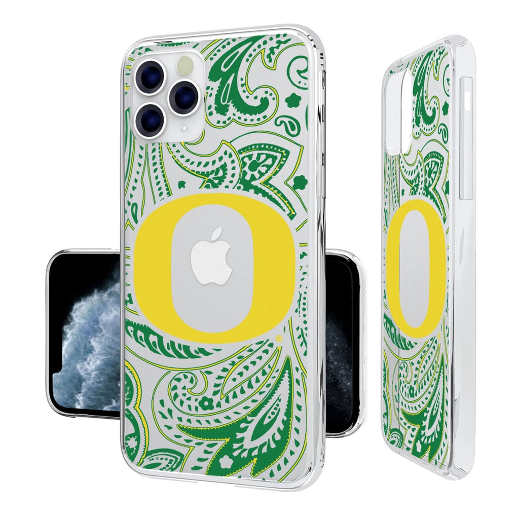 Oregon Ducks iPhone Paisley Design Clear Case