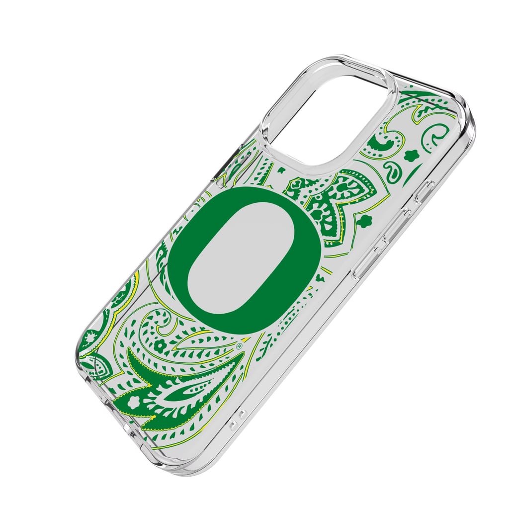 Oregon Ducks iPhone Paisley Design Clear Case