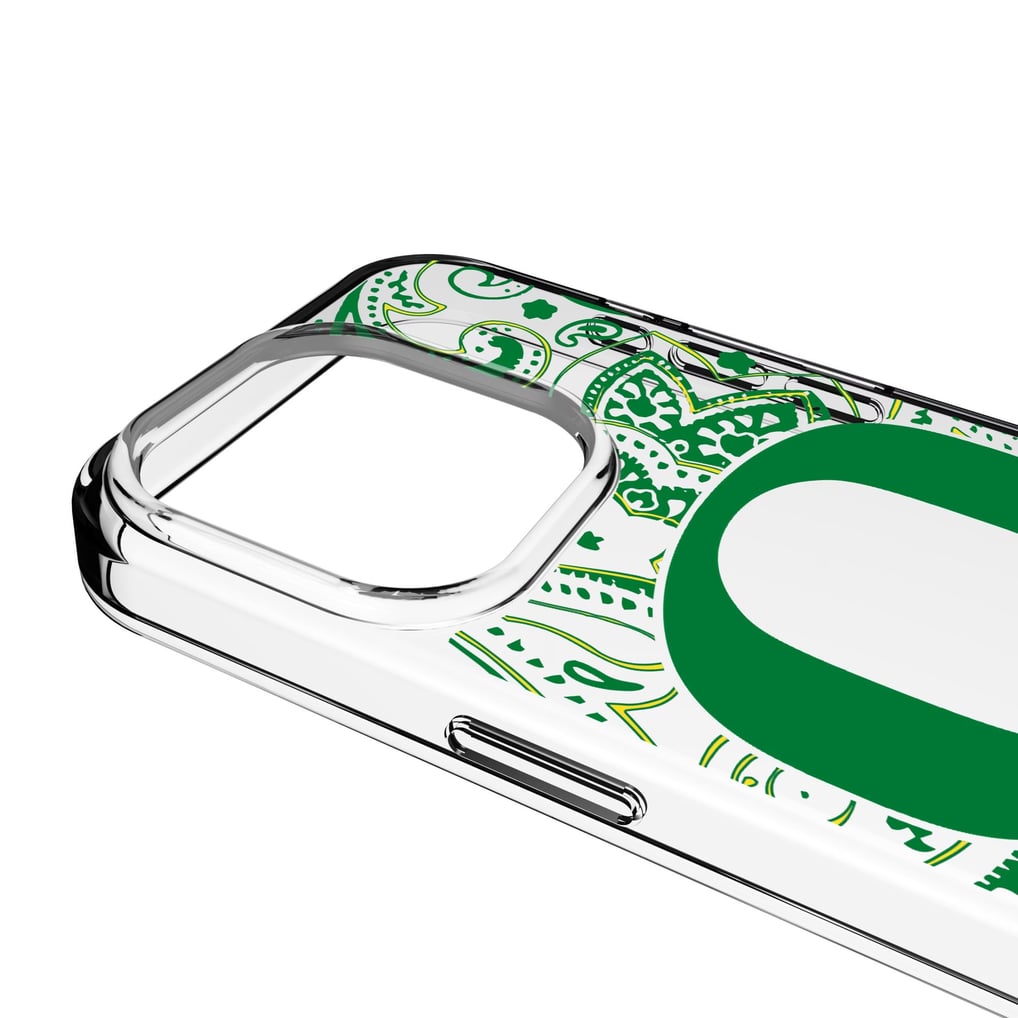 Oregon Ducks iPhone Paisley Design Clear Case