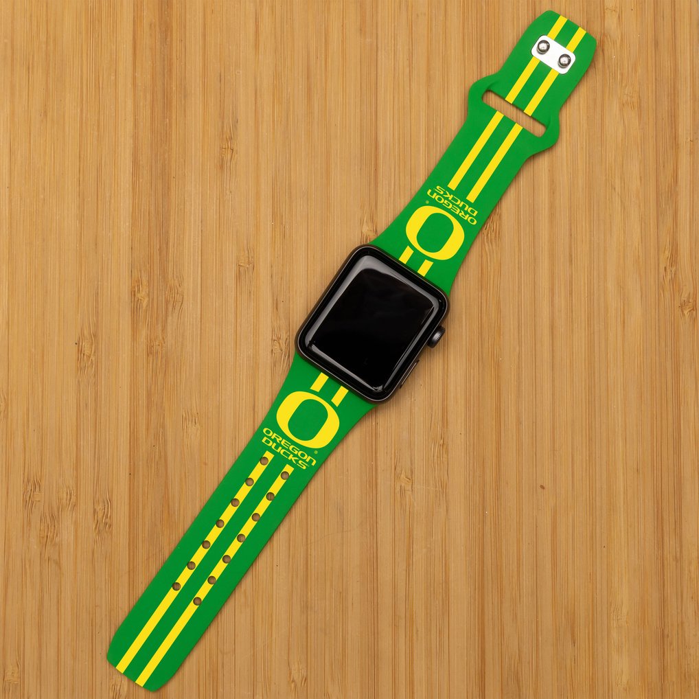 Oregon Ducks Silicone Apple Watch Band