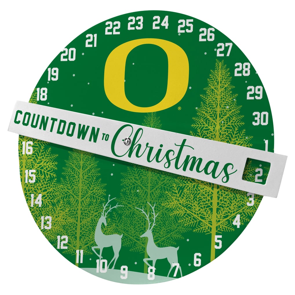 Oregon Ducks Pegasus Countdown to Christmas Wall Sign