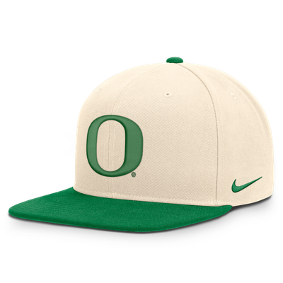  Oregon Ducks Nike Unisex Campus Prep Snapback Hat - Natural/Green