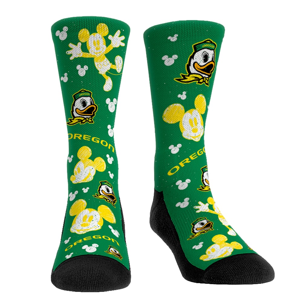 Oregon Ducks Rock Em Socks Unisex Disney Three-Pack Crew Socks