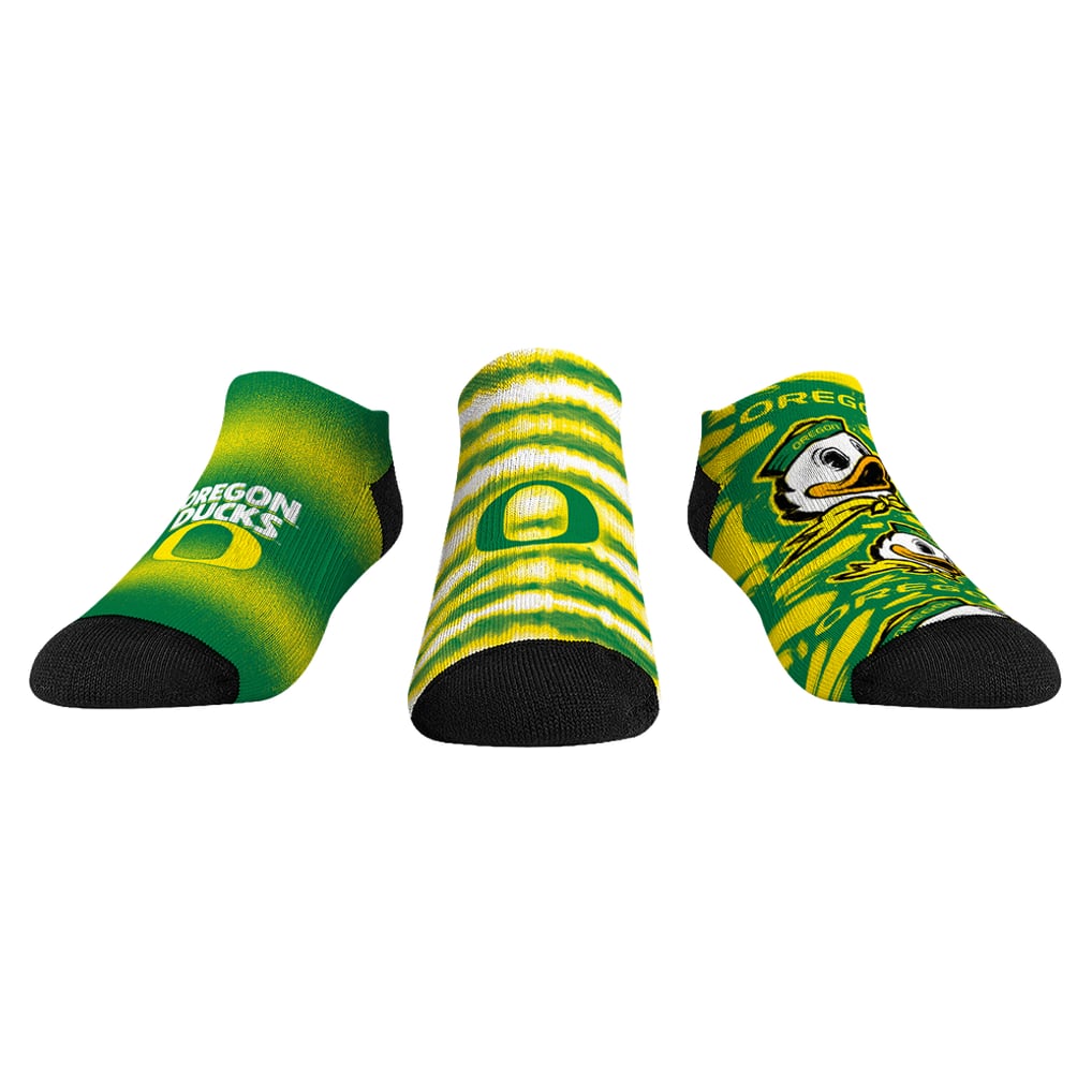 Oregon Ducks Rock Em Socks Unisex Make Some Noise Three-Pack Low-Cut Socks Set
