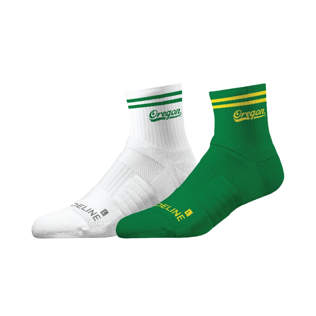 Oregon Ducks Strideline Unisex Premium Knit 2-Pack Half Calf Socks Set