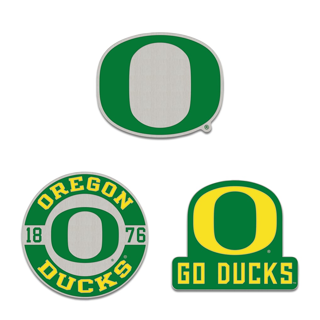 Oregon Ducks WinCraft Three-Piece Collector Pin Set
