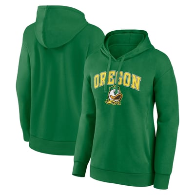 Oregon Ducks Fanatics Women's Campus Pullover Hoodie - Green