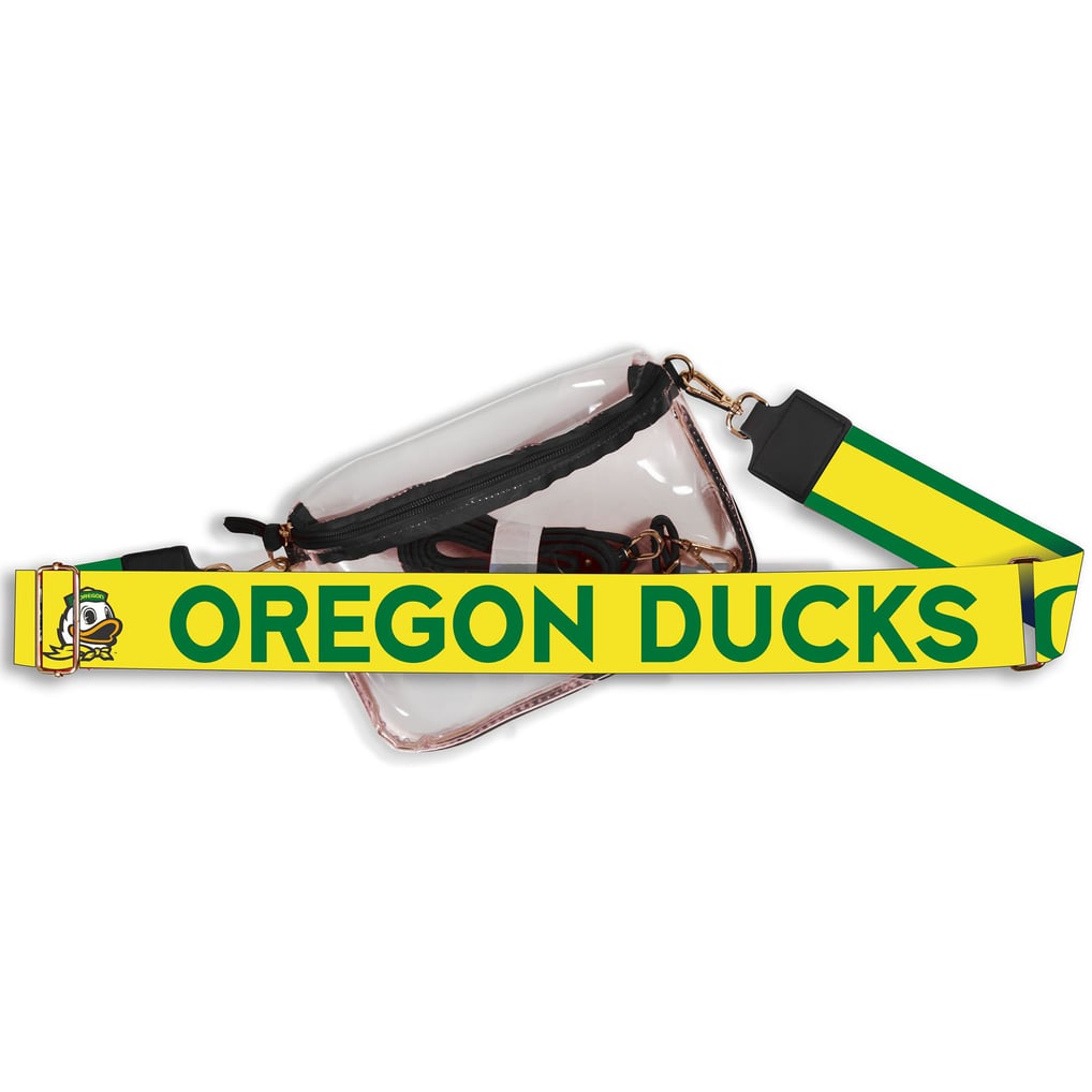 Oregon Ducks Women's Hailey Clear Purse with Logo Strap