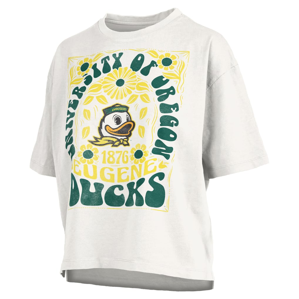 Oregon Ducks Pressbox Women's Harmony Oversized T-Shirt - White