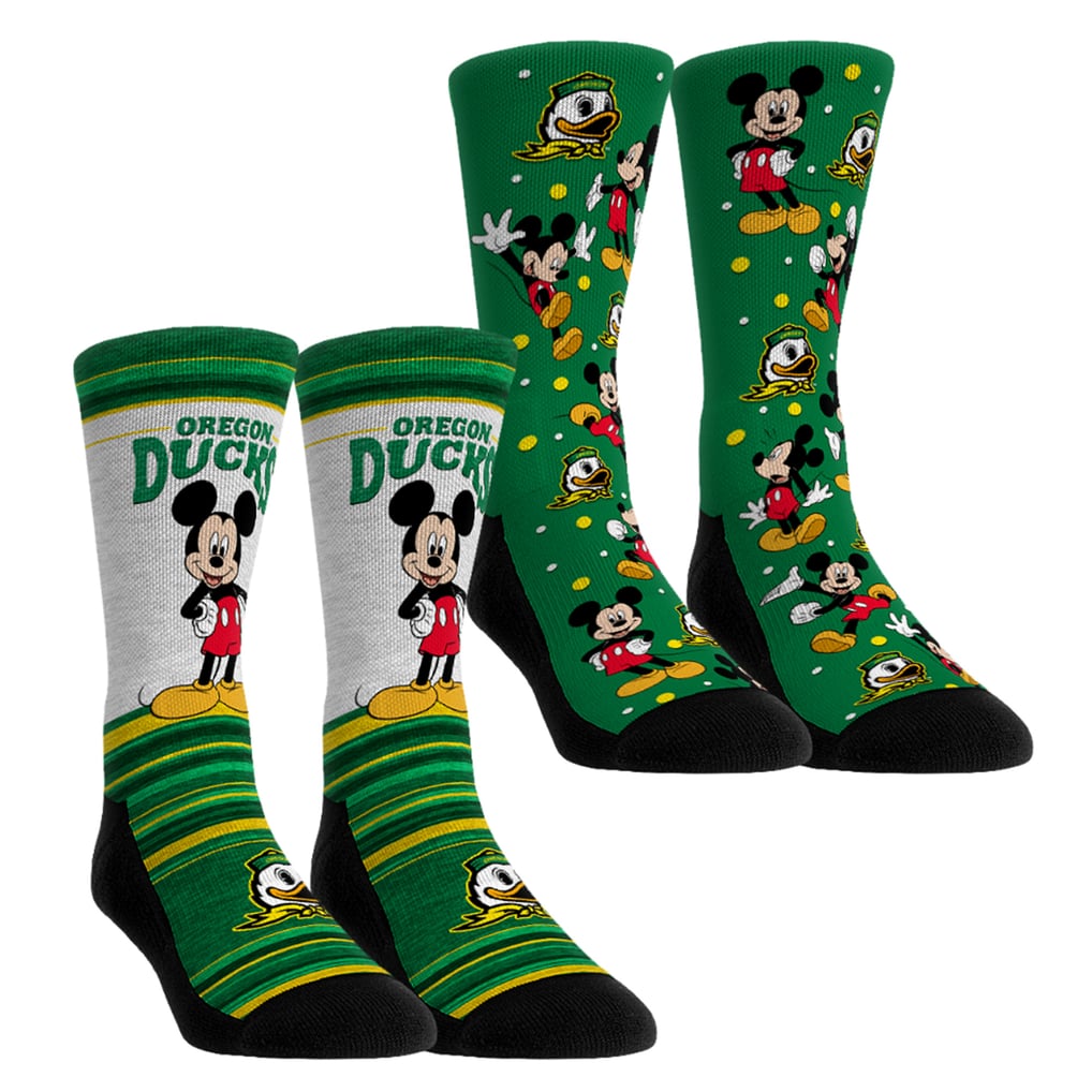 Oregon Ducks Rock Em Socks Youth Mickey Mouse Two-Pack Crew Socks Set