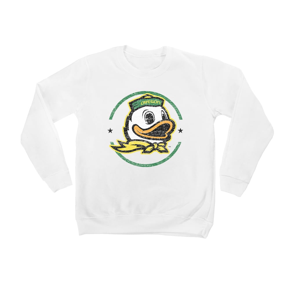 Oregon Ducks Youth End Zone Pullover Sweatshirt - White