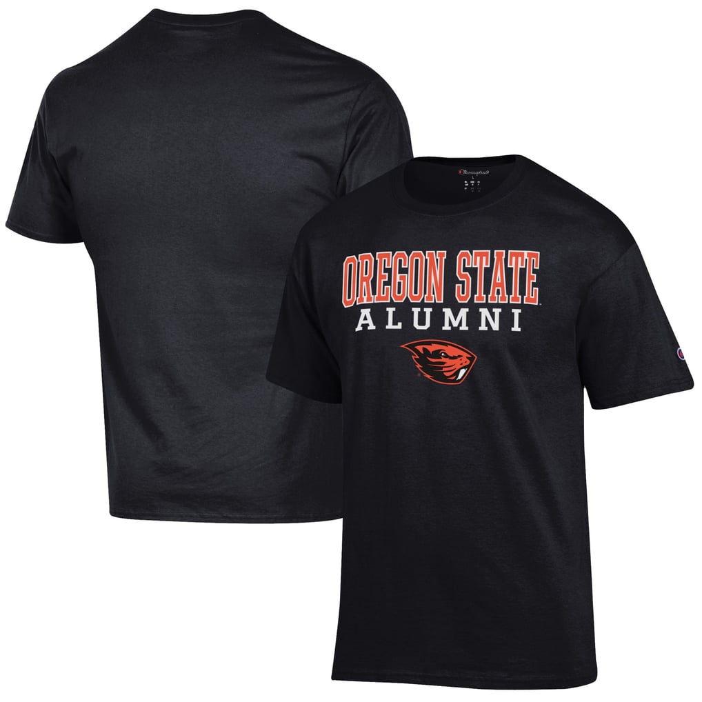  Oregon State Beavers Champion Alumni Logo Stack T-Shirt - Black