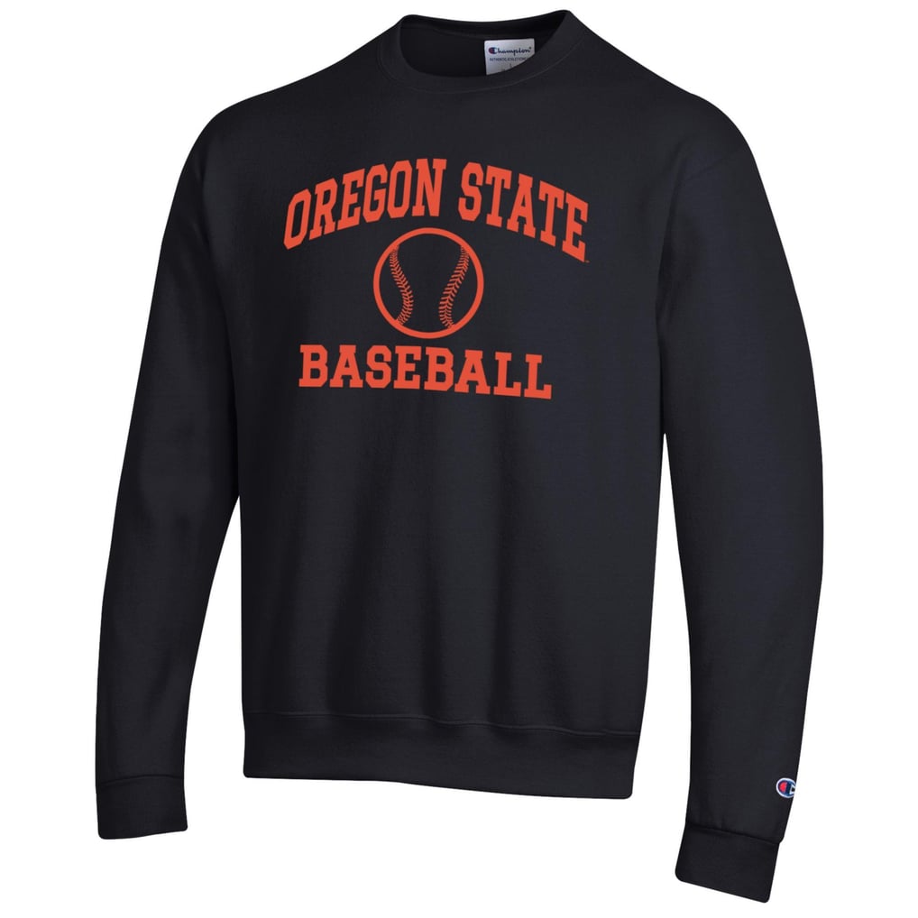  Oregon State Beavers Champion Baseball Icon Powerblend Pullover Sweatshirt - Black