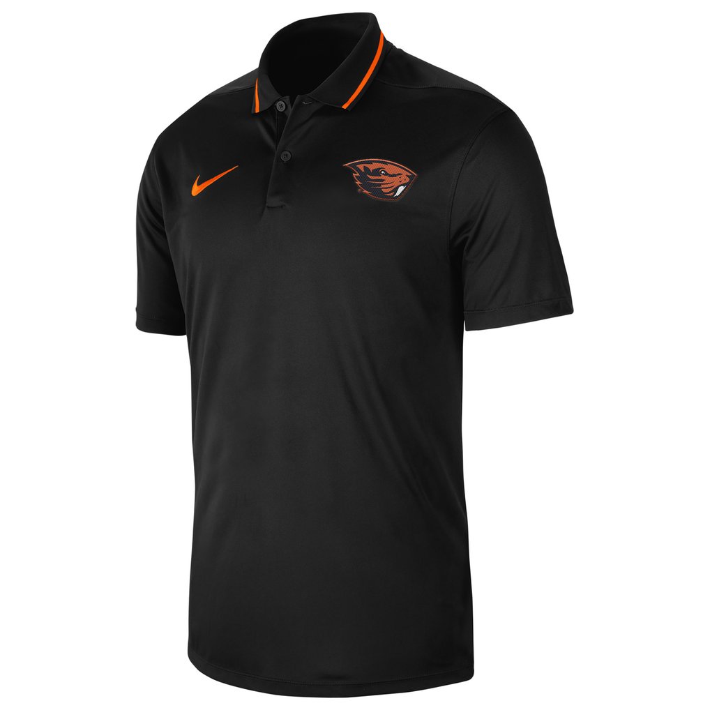  Oregon State Beavers Nike 2023 Sideline Coaches Performance Polo - Black