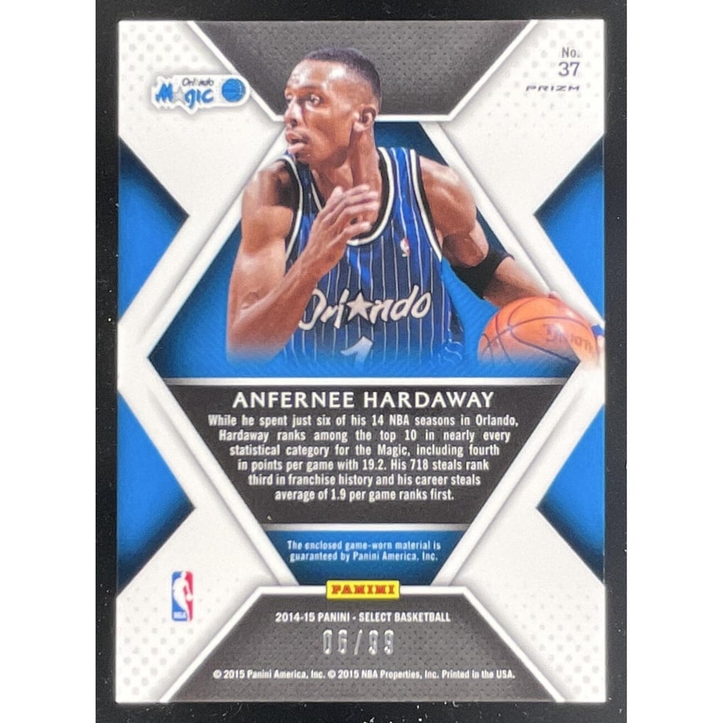 2014-15 Panini Prizm Prizms Blue #203 Anfernee Hardaway /99