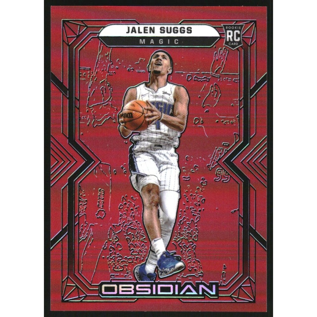 2021-22 Panini Obsidian Electric Etch Red Flood #155 Jalen Suggs