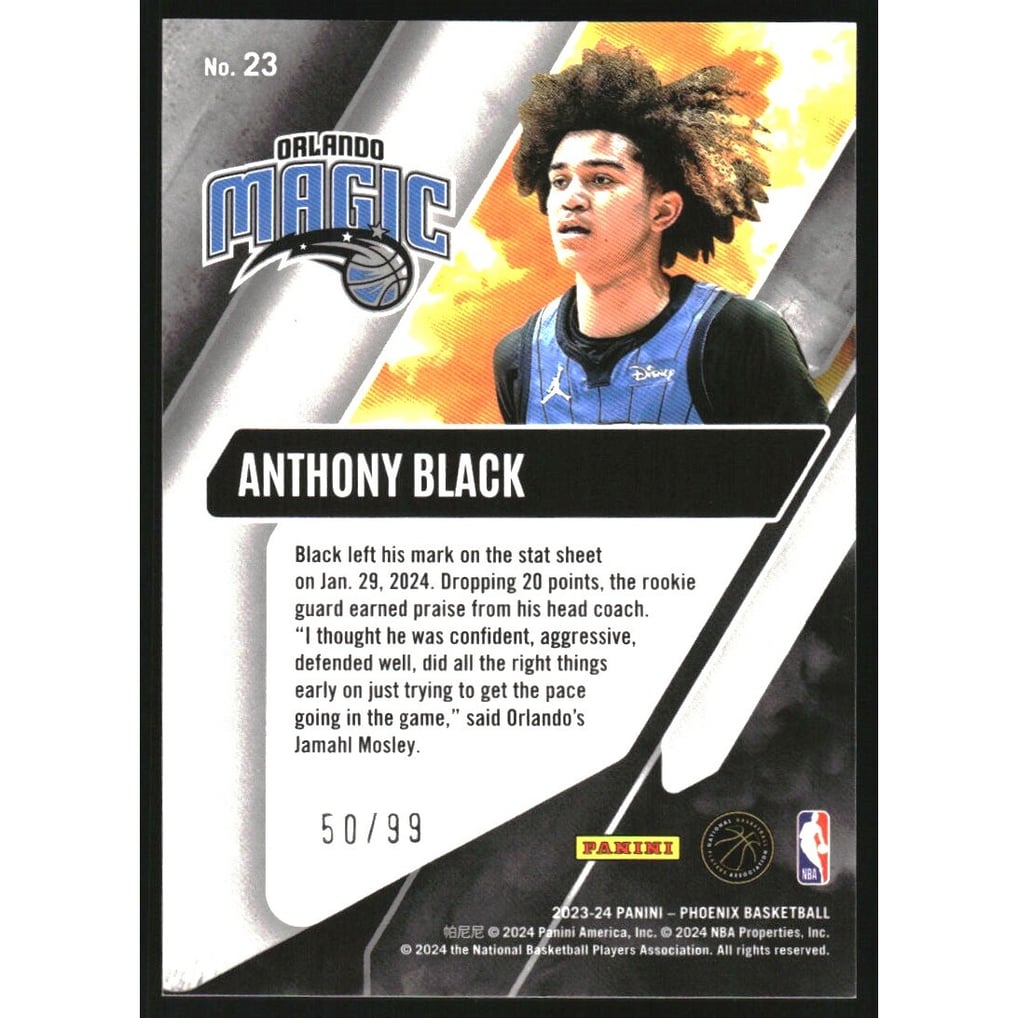 2023-24 Panini Phoenix Operation Detonation Pink #23 Anthony Black