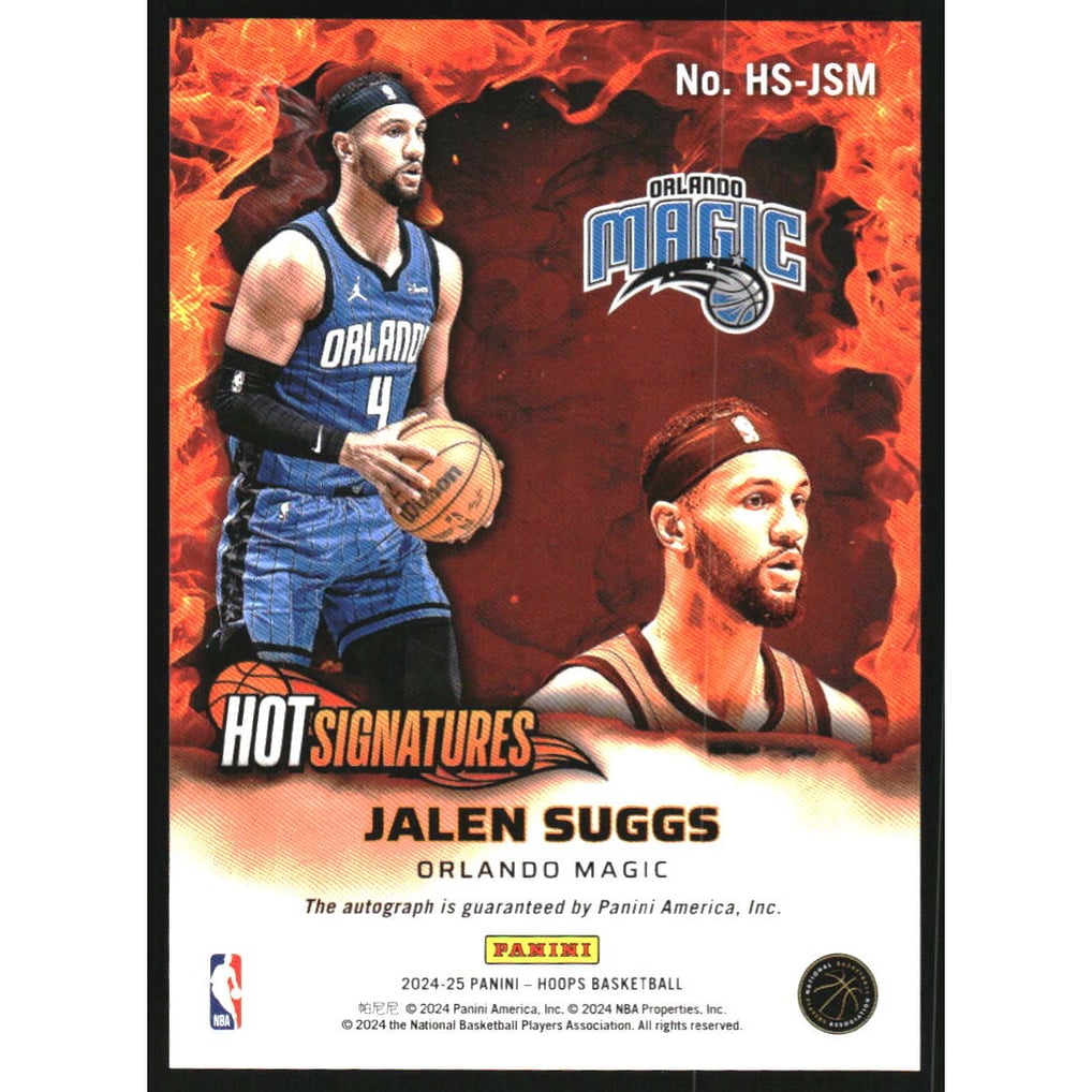 2024-25 Hoops Hot Signatures #11 Jalen Suggs