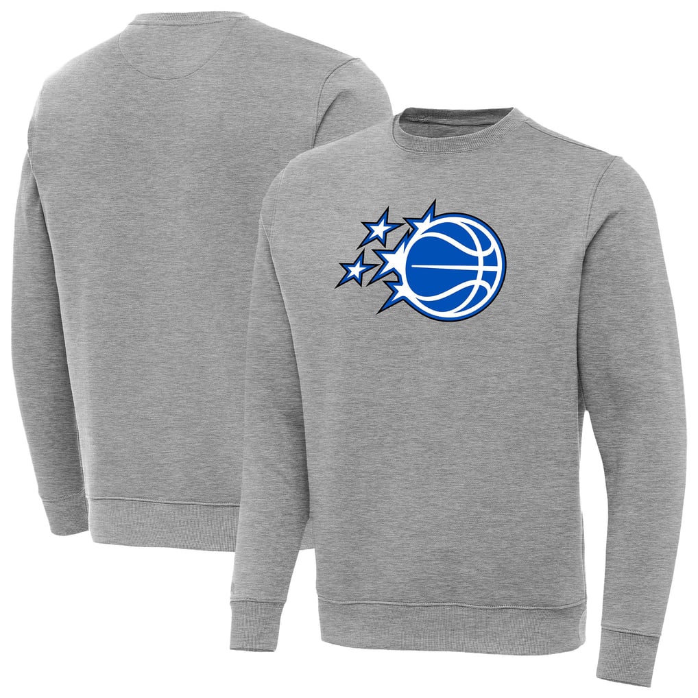 Orlando Magic Antigua New Logo Tall Victory Pullover Sweatshirt - Heather Gray