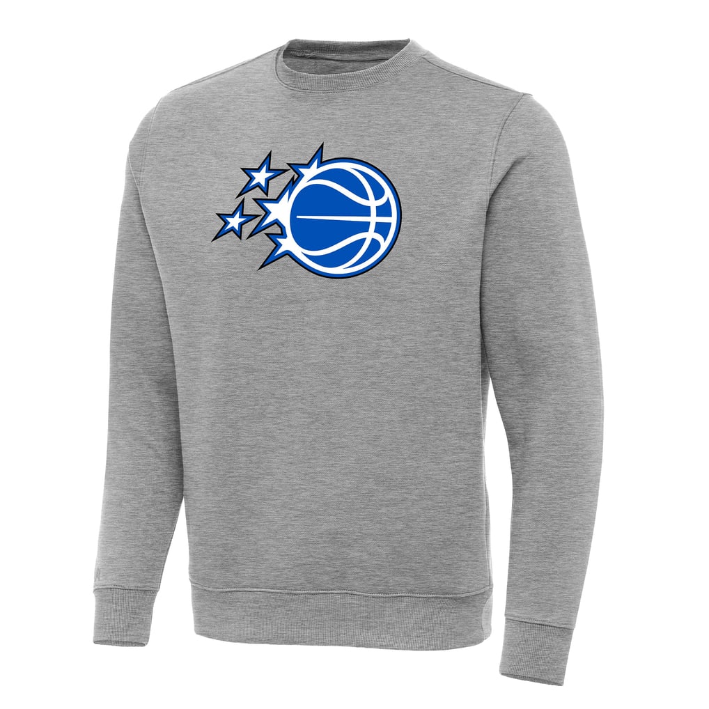Orlando Magic Antigua New Logo Tall Victory Pullover Sweatshirt - Heather Gray