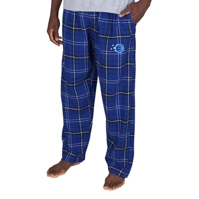 Orlando Magic Concepts Sport Ultimate Plaid Flannel Pants - Blue/Black