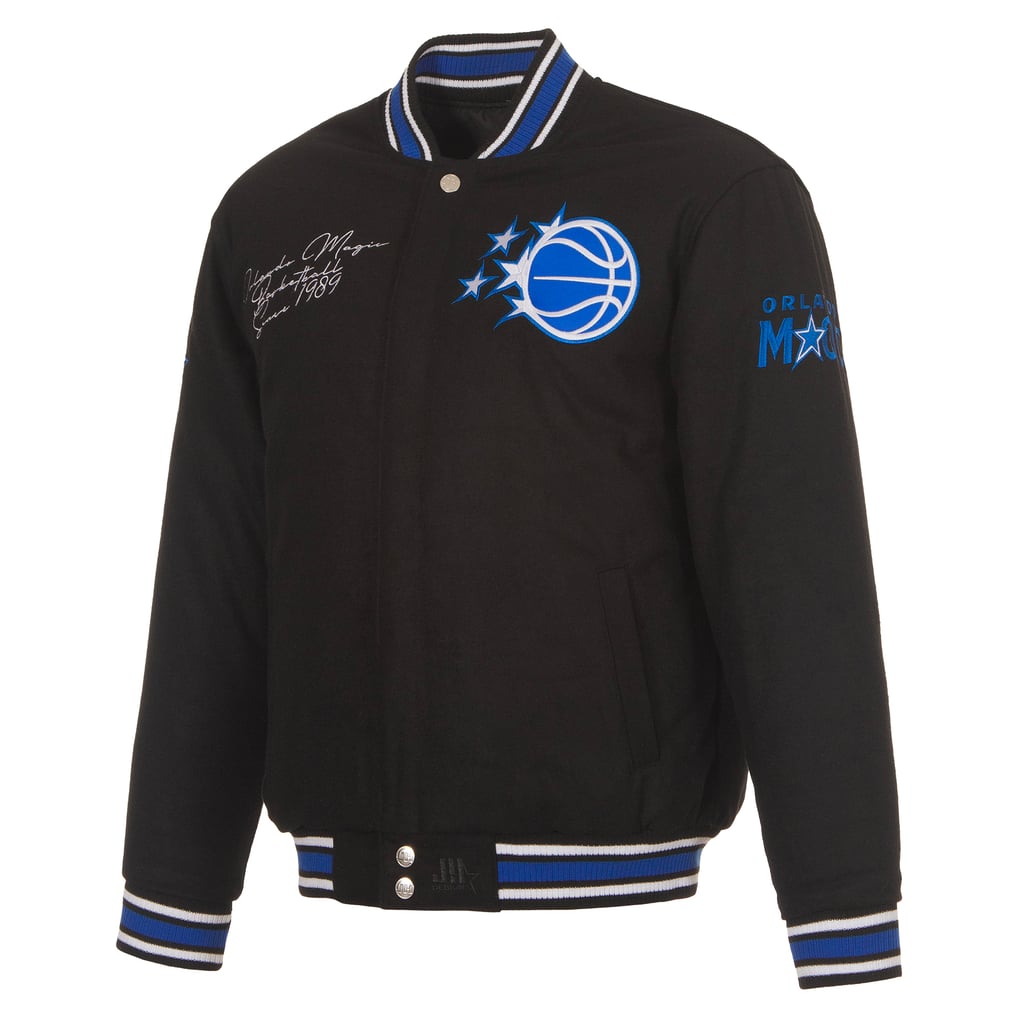 Orlando Magic JH Design Reversible Wool Full-Snap Jacket - Black