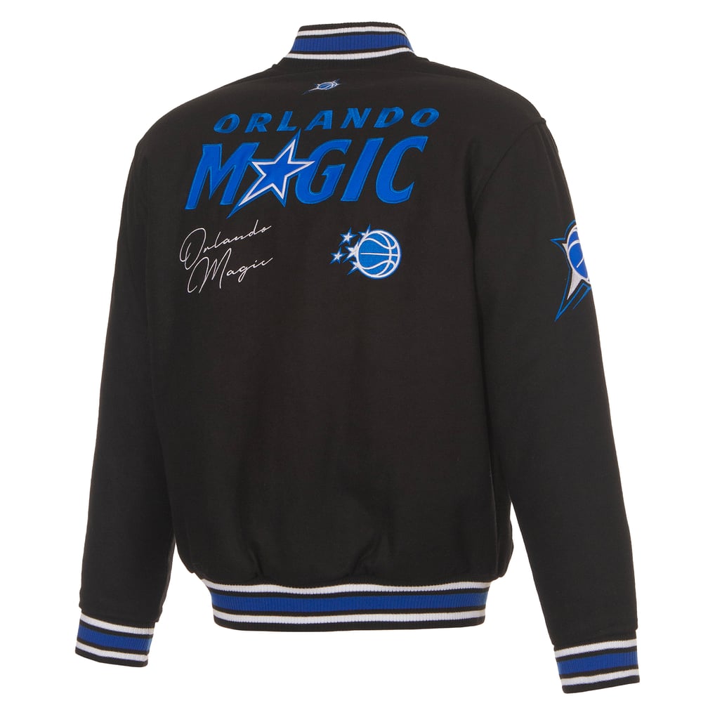 Orlando Magic JH Design Reversible Wool Full-Snap Jacket - Black