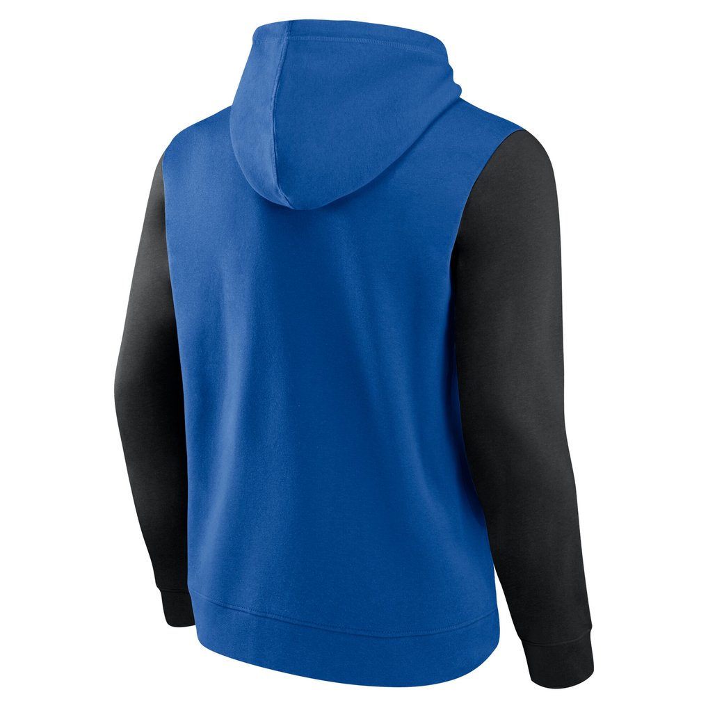 Orlando Magic Logo Athletic Outline Colorblock Pullover Hoodie - Blue