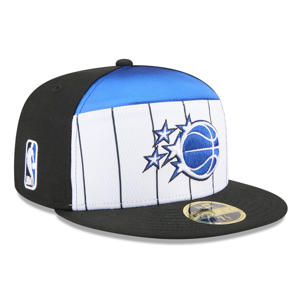  Orlando Magic New Era 2025 NBA Tip Off Split Panel 59FIFTY Fitted Hat - White/Black