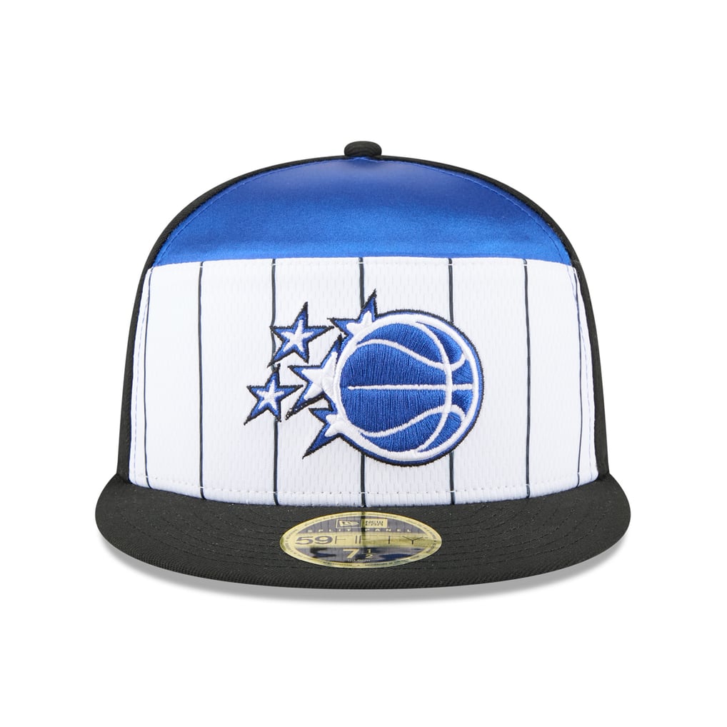  Orlando Magic New Era 2025 NBA Tip Off Split Panel 59FIFTY Fitted Hat - White/Black