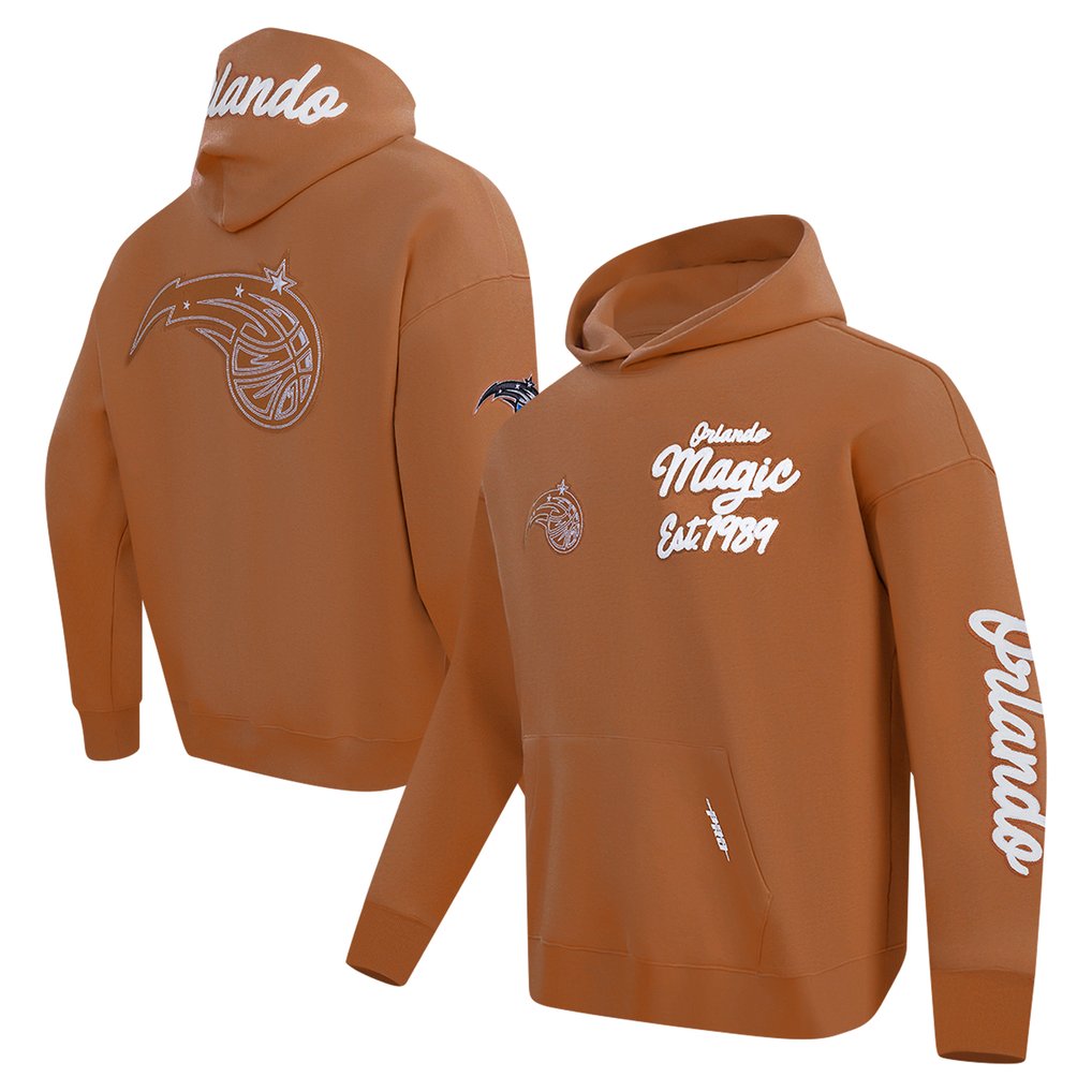 Orlando Magic Pro Standard Paint the City Drop Shoulder Pullover Hoodie - Brown