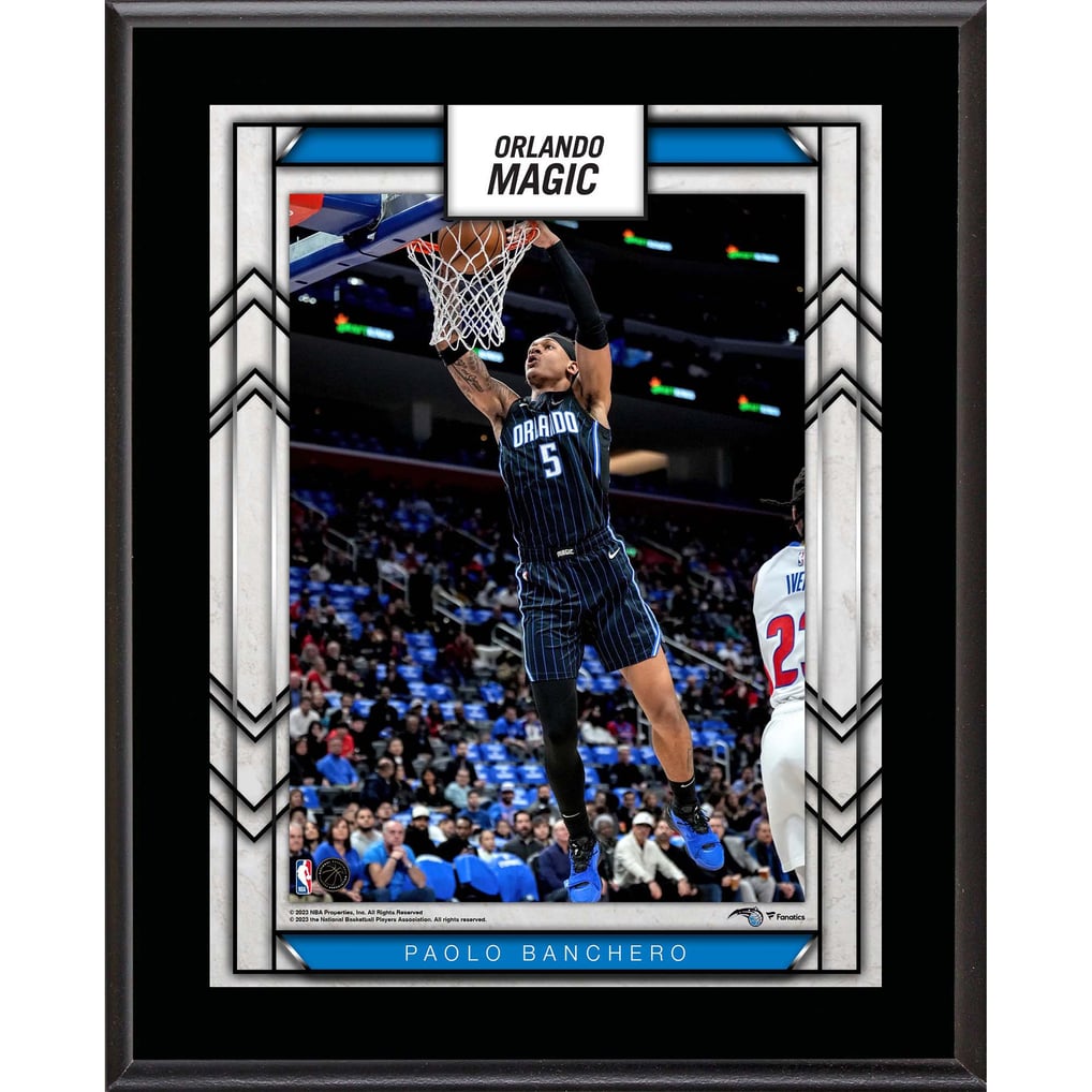 Paolo Banchero Orlando Magic Fanatics Authentic 10.5" x 13" Sublimated Player Plaque