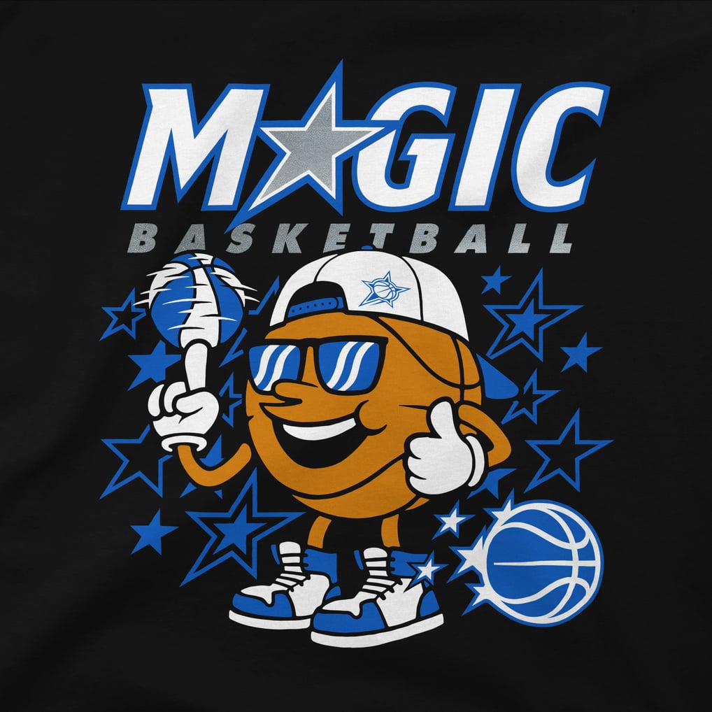  Orlando Magic Unisex Oversized Cool Guy Urban Essentials T-Shirt - Black
