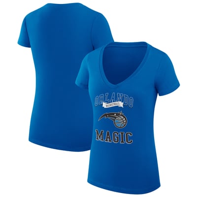 Orlando Magic G-III 4Her by Carl Banks Women's Super-Slim Fit Lightweight Team Logo V-Neck T-Shirt - Blue