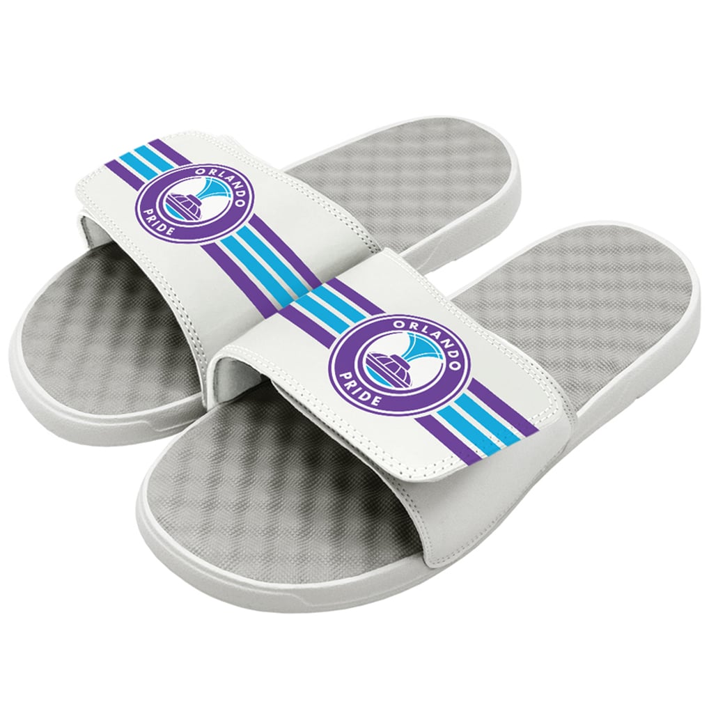 Orlando Pride ISlide Stripes Slide Sandals - White