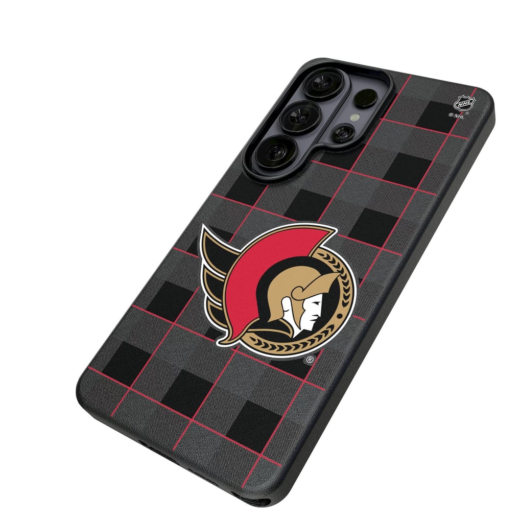Ottawa Senators Keyscaper Plaid Galaxy Magnetic Bump Case