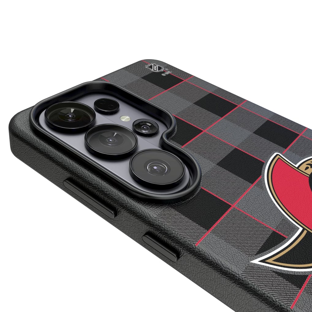 Ottawa Senators Keyscaper Plaid Galaxy Magnetic Bump Case