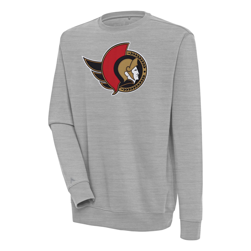  Ottawa Senators Antigua Victory Pullover Sweatshirt - Heather Gray
