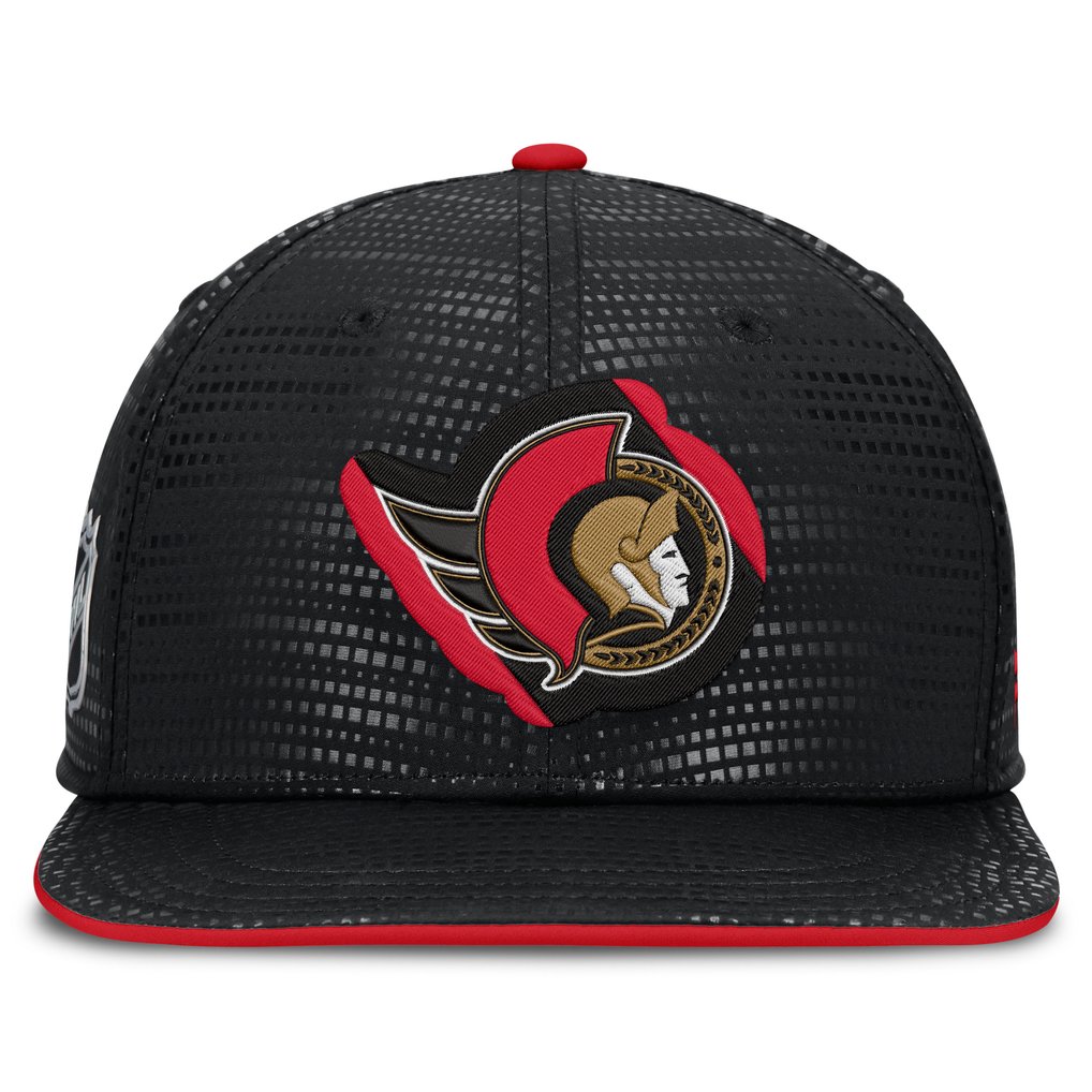Ottawa Senators Fanatics Authentic Pro Rink Square Visor Snapback Hat - Black