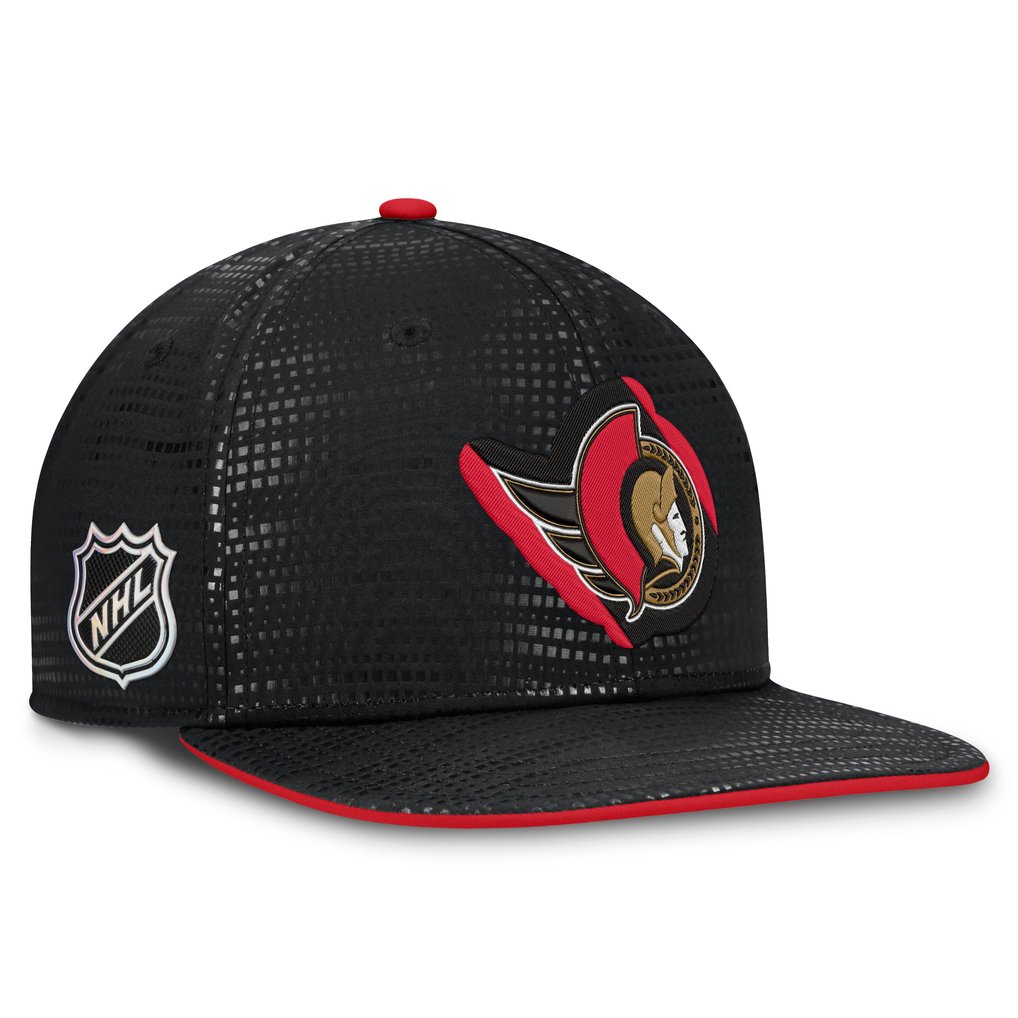 Ottawa Senators Fanatics Authentic Pro Rink Square Visor Snapback Hat - Black