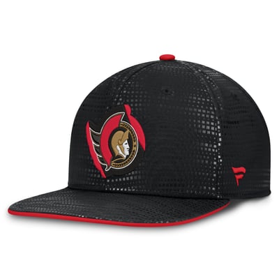Ottawa Senators Fanatics Authentic Pro Rink Square Visor Snapback Hat - Black