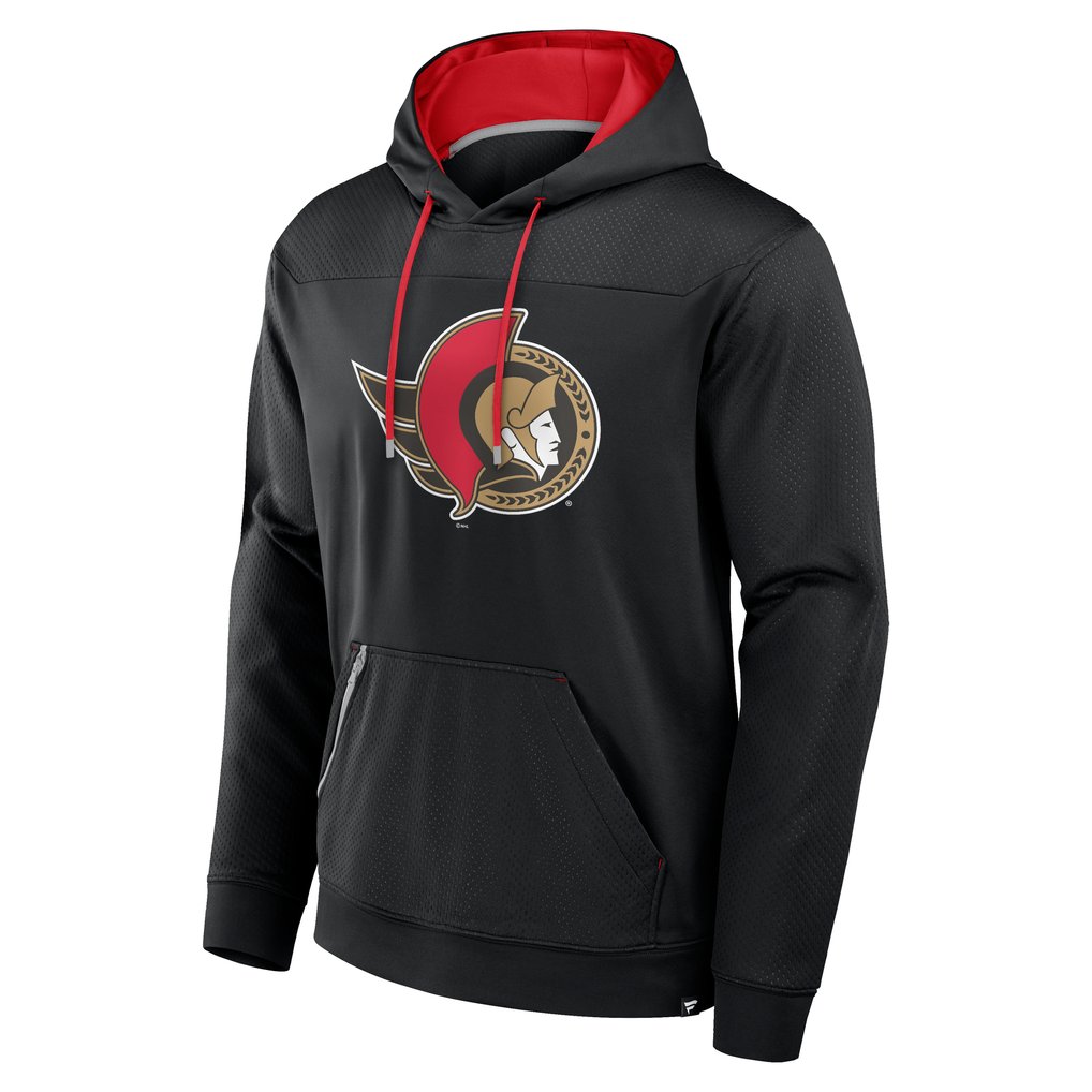  Ottawa Senators Fanatics Defender Pullover Hoodie - Black