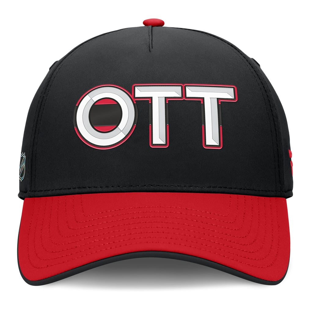 Ottawa Senators Fanatics Authentic Pro Rink Team Code Flex Hat - Black/Red